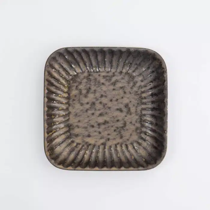 Tokyo Design Studio - Mino Craft - Square Plate - 16x16x2.5cm - Grey - Image 4
