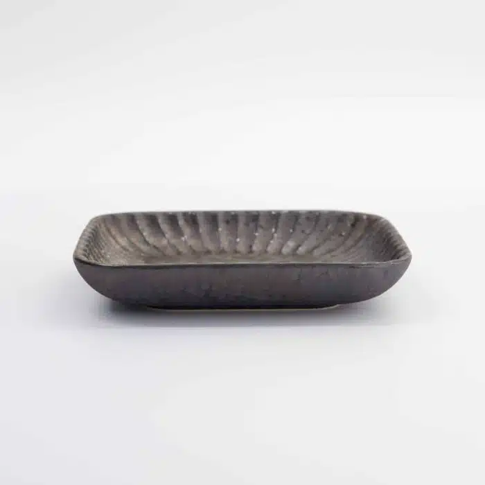 Tokyo Design Studio - Mino Craft - Square Plate - 16x16x2.5cm - Grey - Image 3