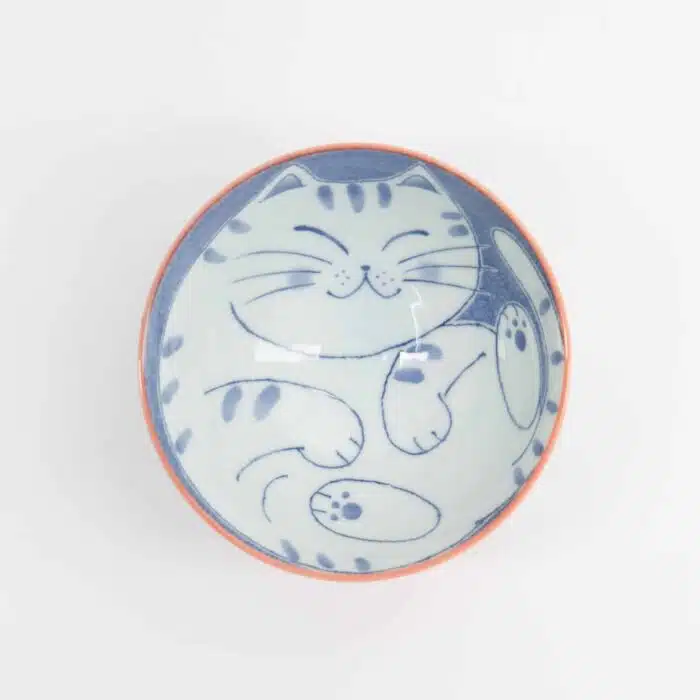 Tokyo Design Studio - Kawaii - Rice Bowl - Cat - 11.5x6cm - 300ml - Red - Image 4
