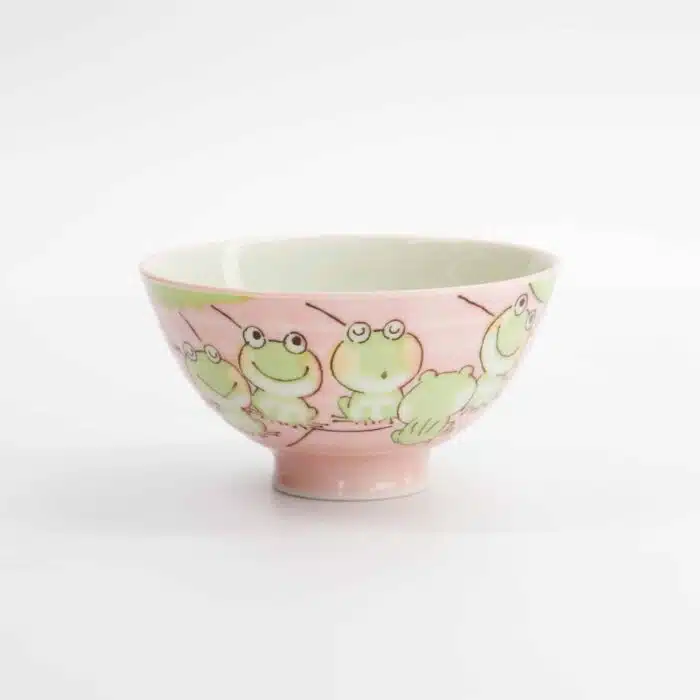 Tokyo Design Studio – Kawaii Rice Bowl – Frog – Pink – 11.4x6.2cm – 300ml - Image 4