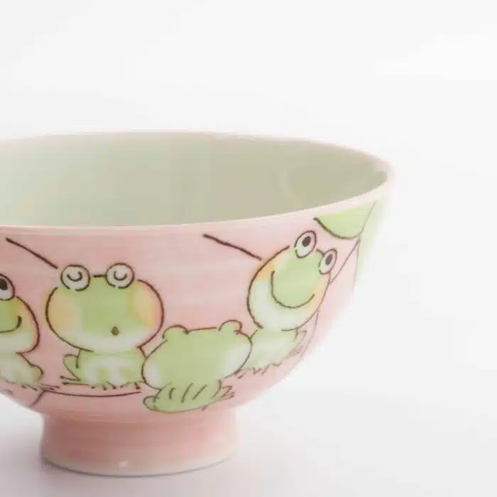 Tokyo Design Studio – Kawaii Rice Bowl – Frog – Pink – 11.4x6.2cm – 300ml - Image 3