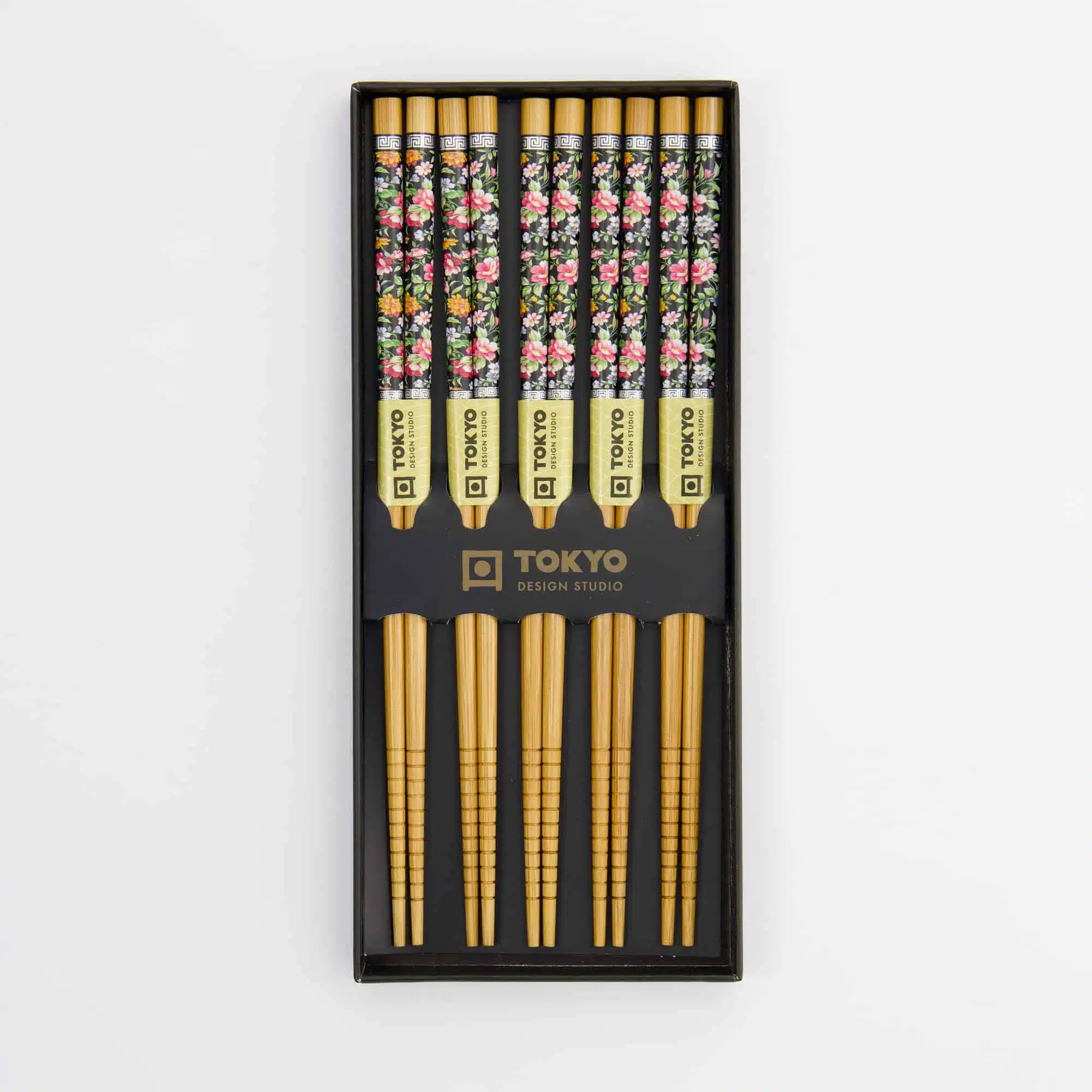 Tokyo Design Studio – Chopstick Gift Set – 5 Pairs – Flower Design - Image 3