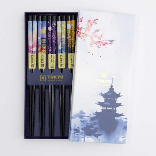 Tokyo Design Studio – Chopstick Giftset – 5 paar – Temple