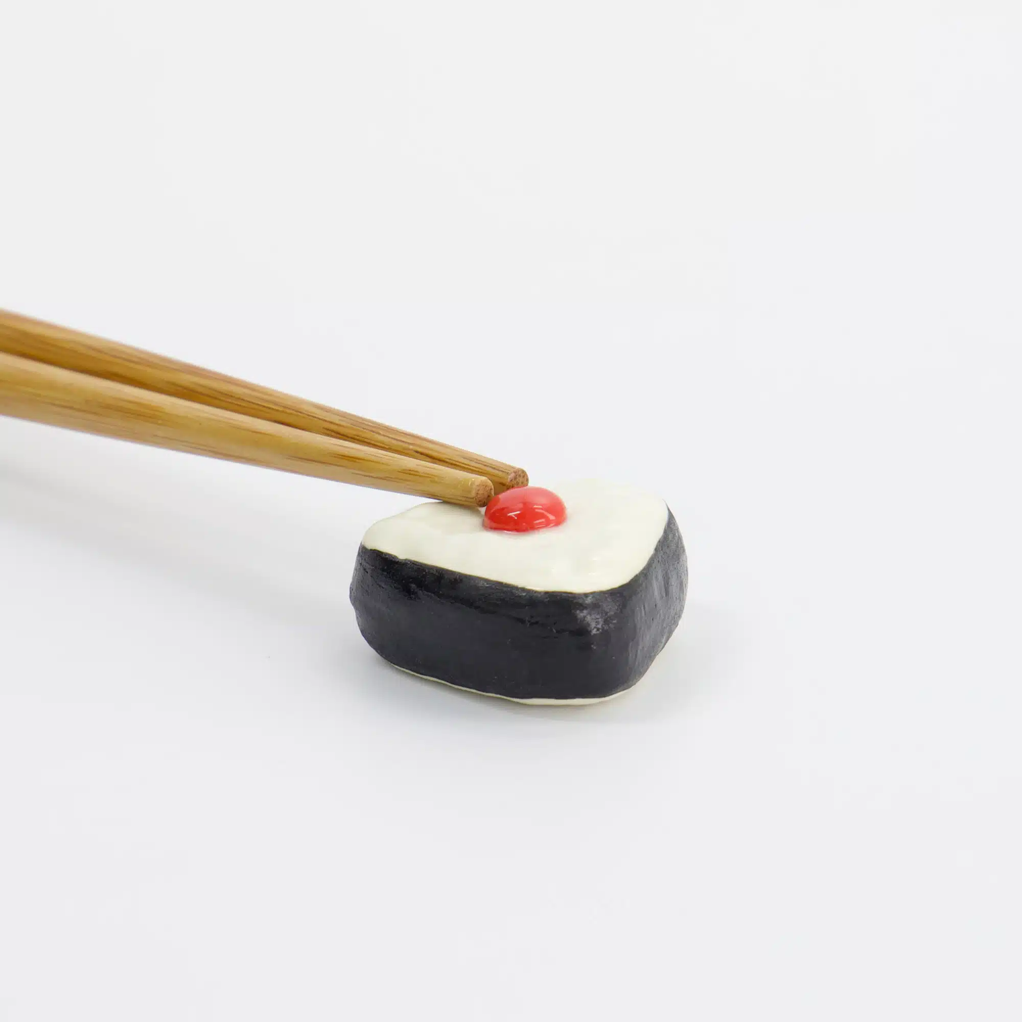 Tokyo Design Studio – Kawaii – Chopstick Rest – Ume Onigiri – 3.5 x 3.5 x 1.7 cm - Image 2