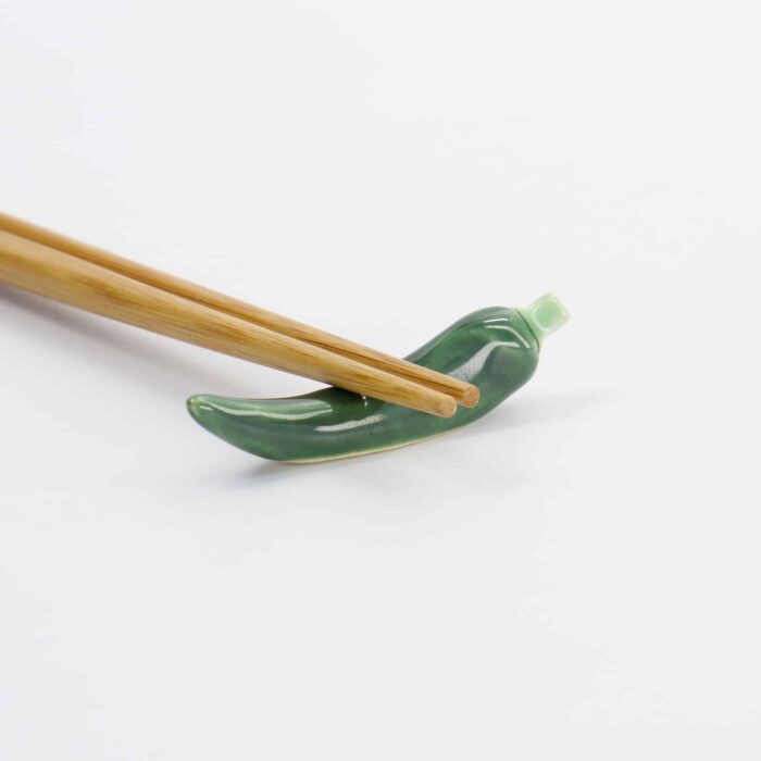 Tokyo Design Studio - Kawaii - Chopstick Rest - Green Pepper - 6.2x1.7x2.9cm - Image 4