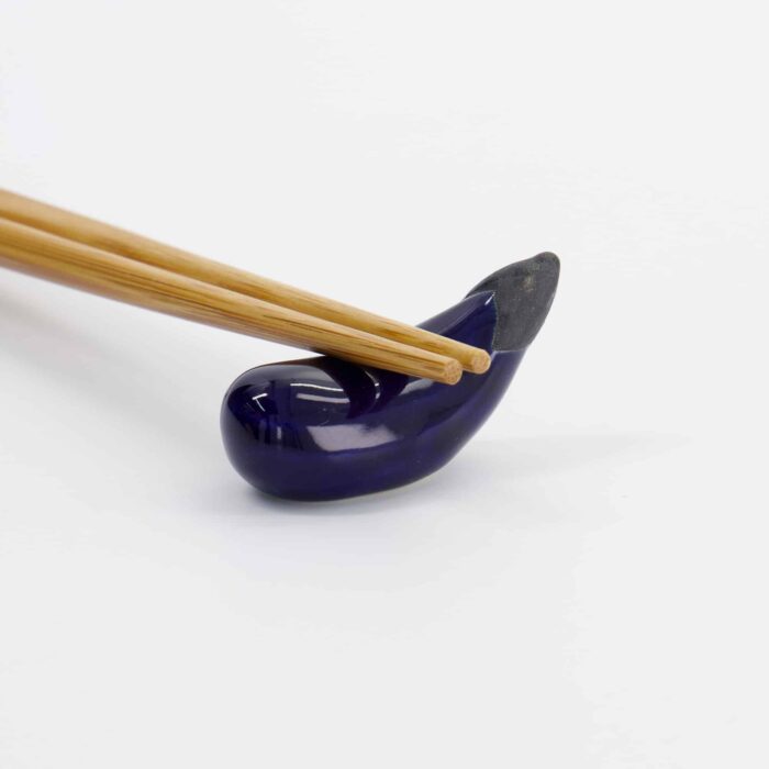 Tokyo Design Studio - Kawaii - Chopstick Rest - Eggplant - 5.5x1.8x1.8cm - Image 3