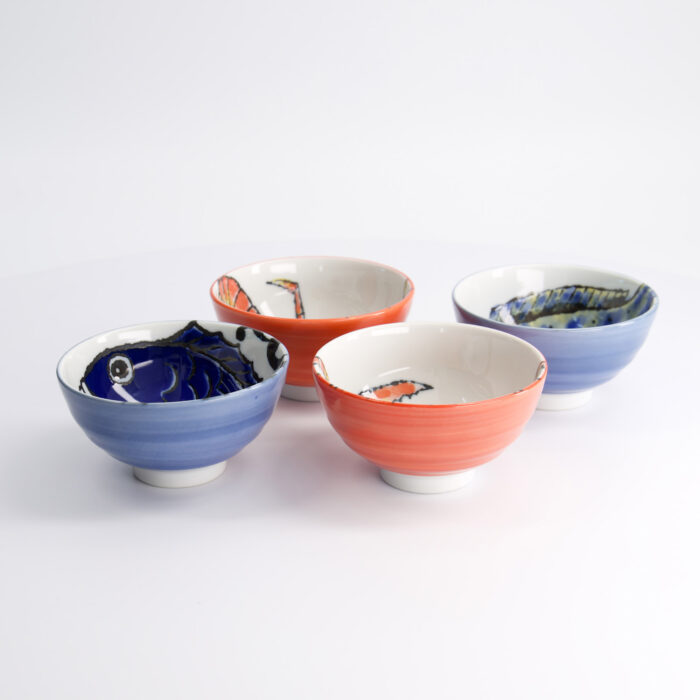 Tokyo Design Studio - Seafood - Bowl Giftset 4pcs - 11.2x6.2cm - 300ml - Image 3