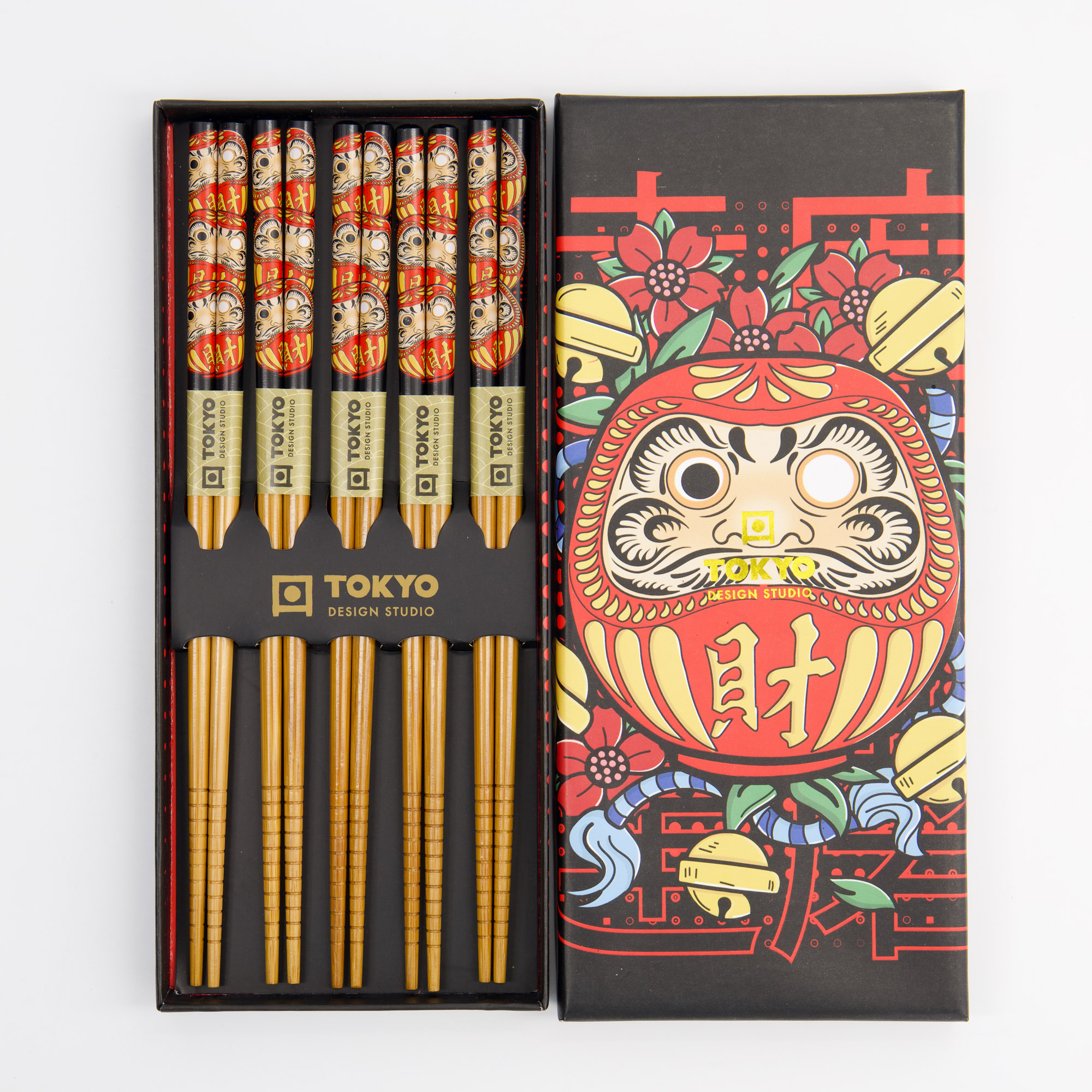 Tokyo Design Studio - Daruma - Chopstick Giftset - 5 pieces - Image 6