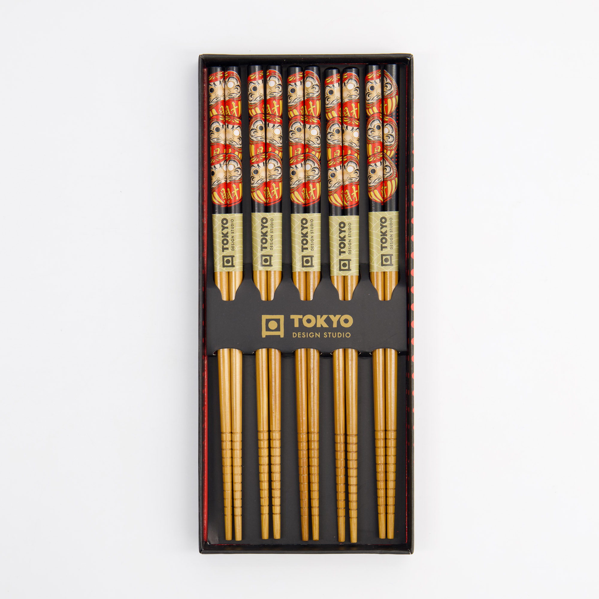 Tokyo Design Studio - Daruma - Chopstick Giftset - 5 pieces - Image 2