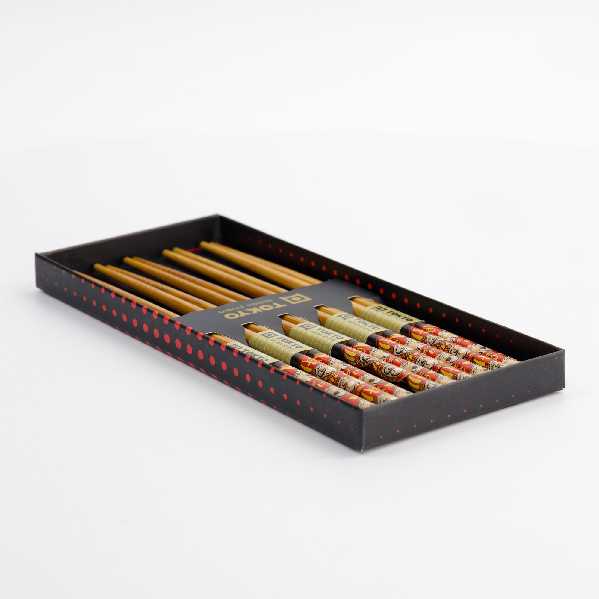 Tokyo Design Studio - Daruma - Chopstick Giftset - 5 pieces - Image 4