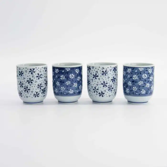 Tokyo Design Studio - Cup Gift Set - 4 Pieces - Blue/White - 160ml - 6.5x7.5cm - Image 7