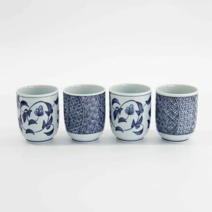 Tokyo Design Studio - Cup Gift Set - 4 Pieces - Blue/White - 160ml - 6.5x7.5cm - Image 2