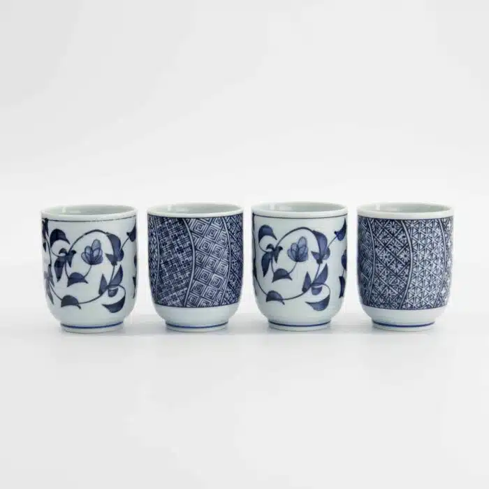 Tokyo Design Studio - Cup Gift Set - 4 Pieces - Blue/White - 160ml - 6.5x7.5cm - Image 4
