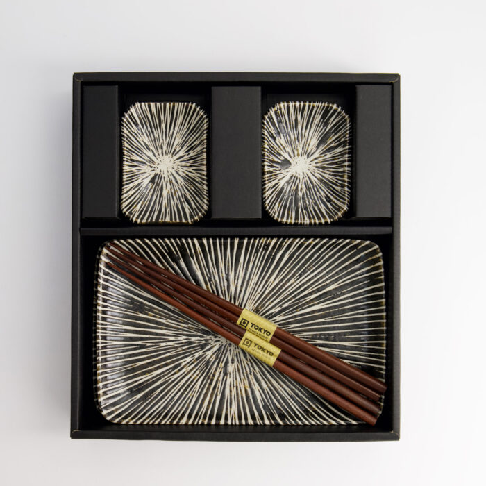 Tokyo Design Studio - Brown Tokusa - Sushi Gift Set - 2 Persons - 20.8x13.3x2.5cm & 8.8x6.3x2.5cm - Image 4