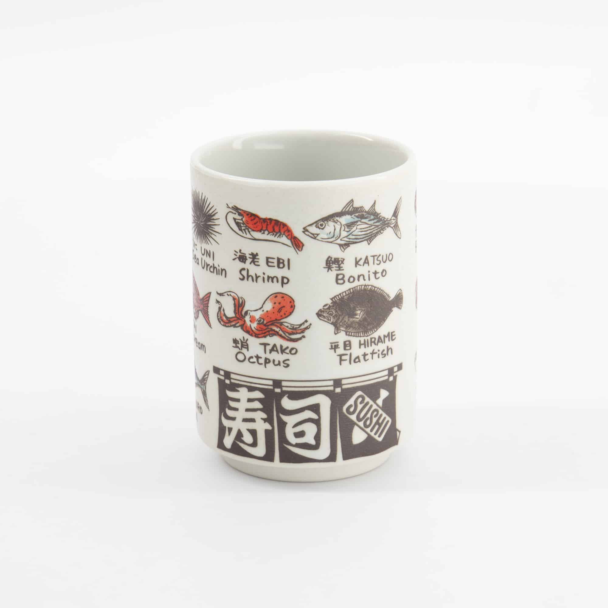 Tokyo Design Studio - Kop - Geëmbosseerde Vis - 7,2cm x 10,2cm - 260ml