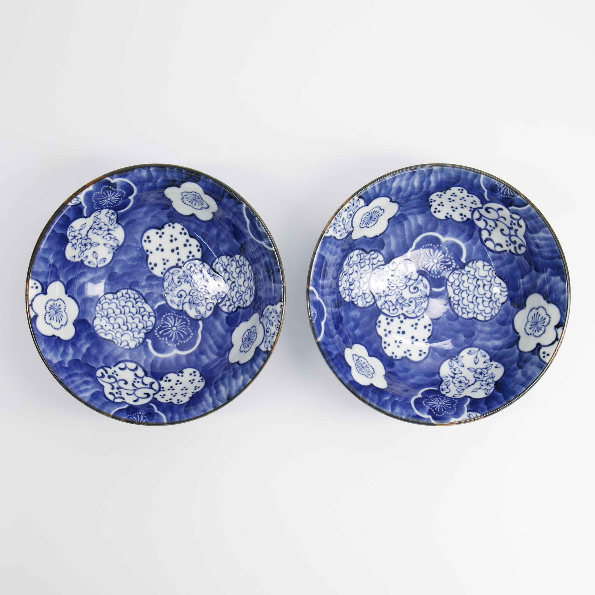 Tokyo Design Studio – Ramen Bowl Set – Blue – 2pcs – Gift Box – 19x7.5cm – 1100ml - Image 3