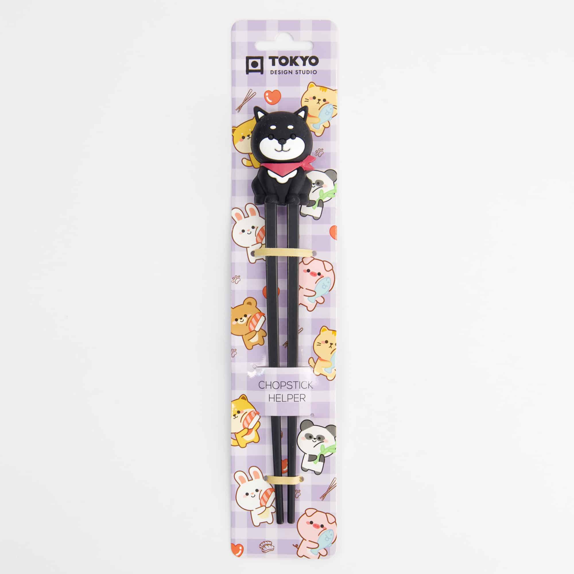 Tokyo Design Studio - Kinder Chopsticks - Shiba - Zwart - 22cm