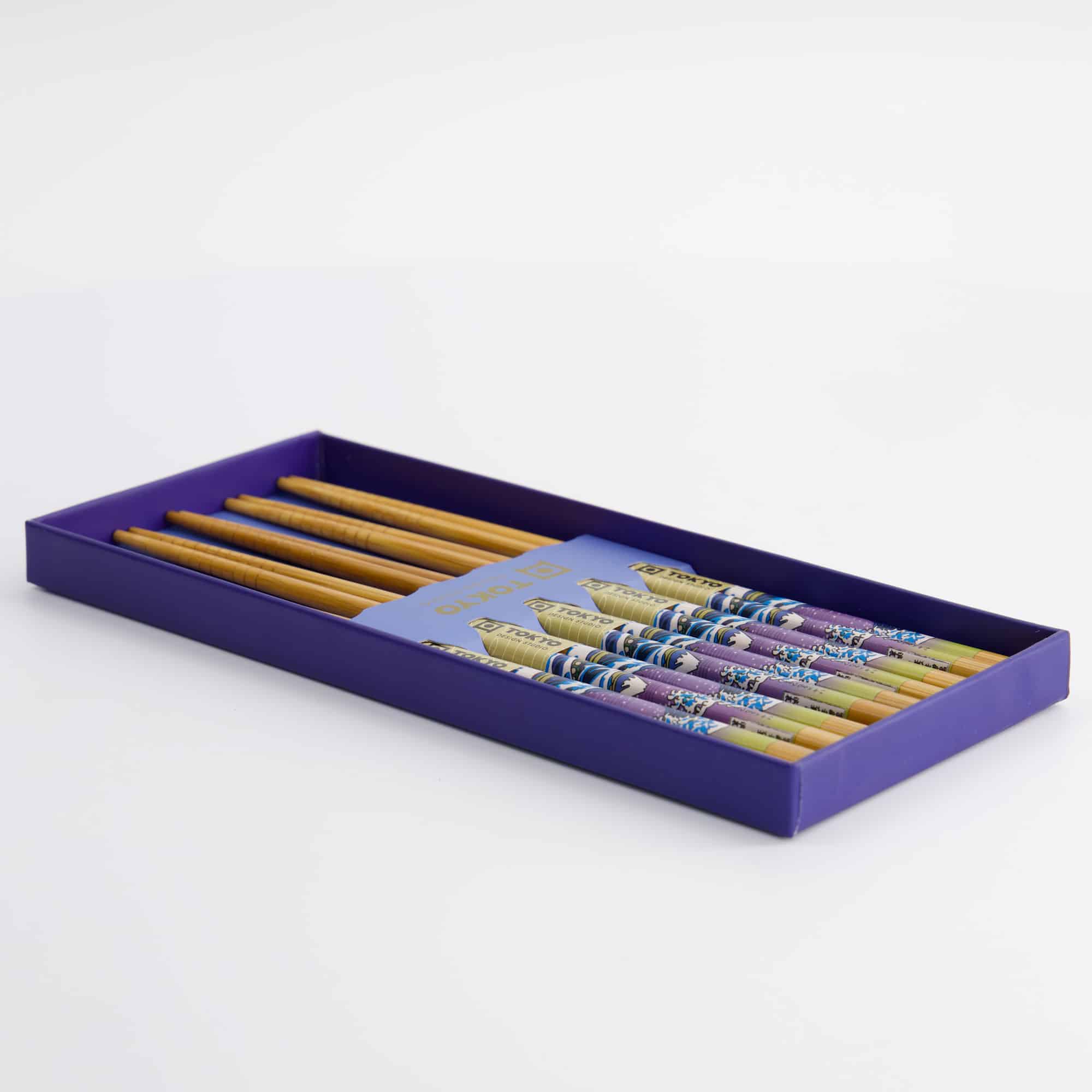 Tokyo Design Studio – Chopsticks Giftset - Set of Five - Wave - Image 5
