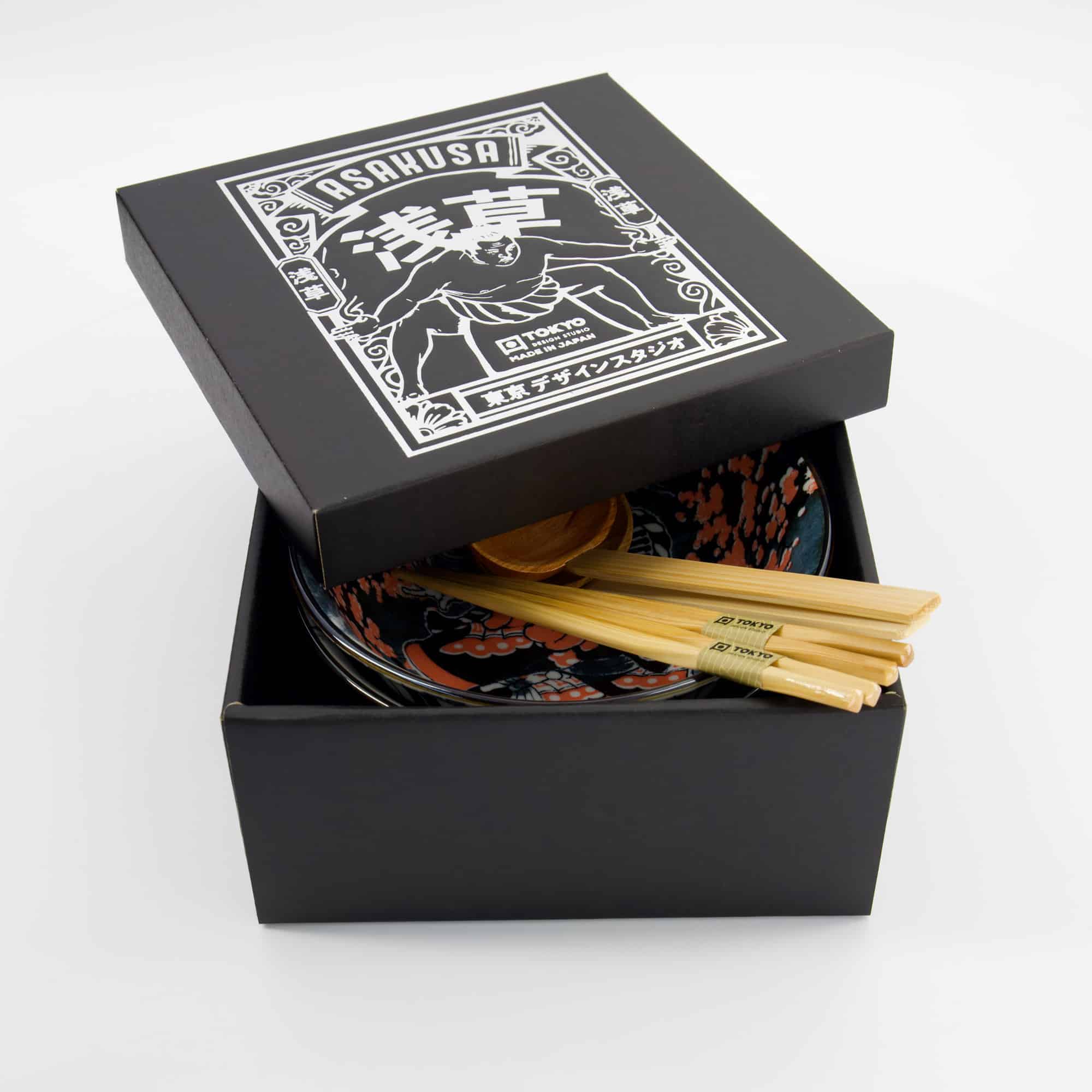 Tokyo Design Studio - Asakusa - Ramen Bowl Gift Set - 6pcs - 20.5x8cm - 1250ml - Variant 2 - Image 2