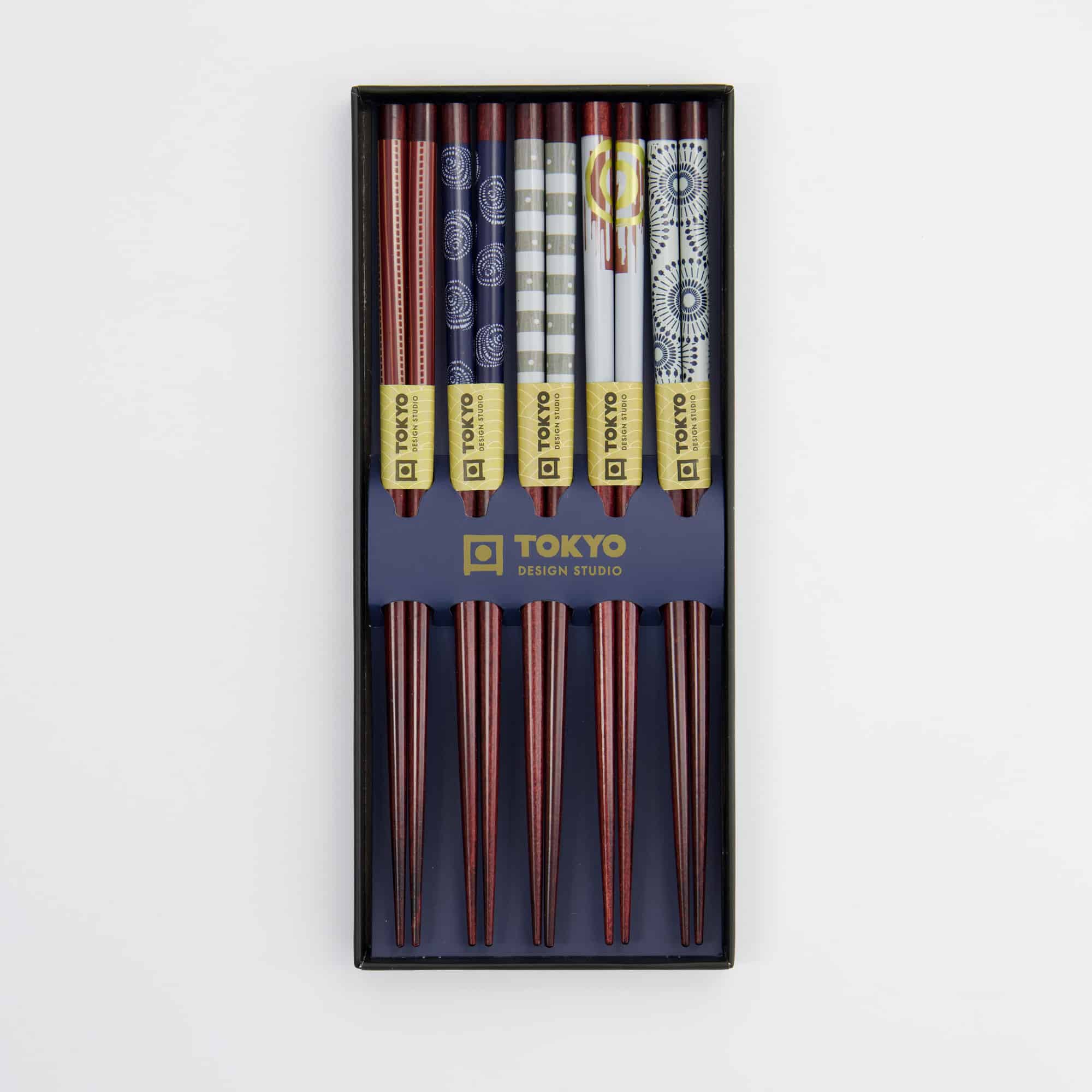 Tokyo Design Studio – Chopsticks Gift Set – Set of Five – Umbrella - Image 3