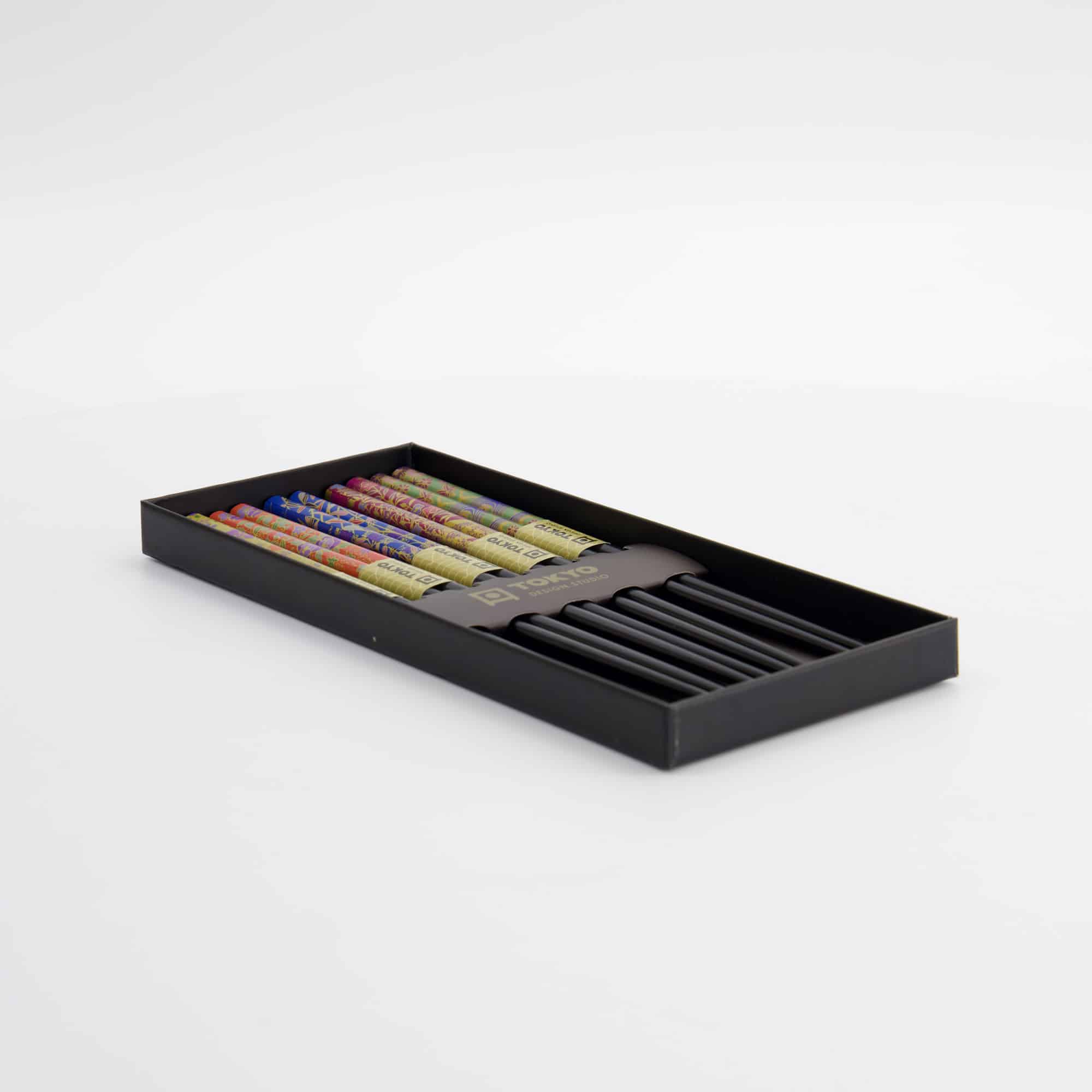 Tokyo Design Studio – Chopsticks Gift Set – Set of Five – Golden Leaf - Image 5