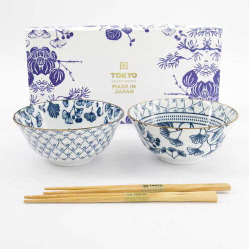 Tokyo Design Studio - Flora Japonica - Tayo Giftset 2-delig met eetstokjes - 15,2x6,7 cm - Maple & Ivy