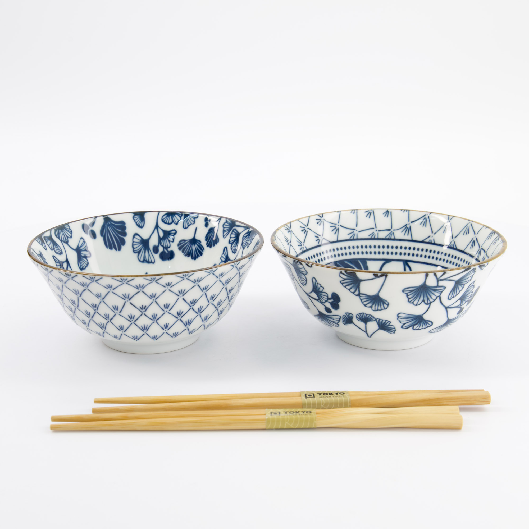 Tokyo Design Studio - Flora Japonica - Tayo Gift Set 2pcs with Chopsticks - 15.2x6.7cm - Maple & Ivy - Image 4