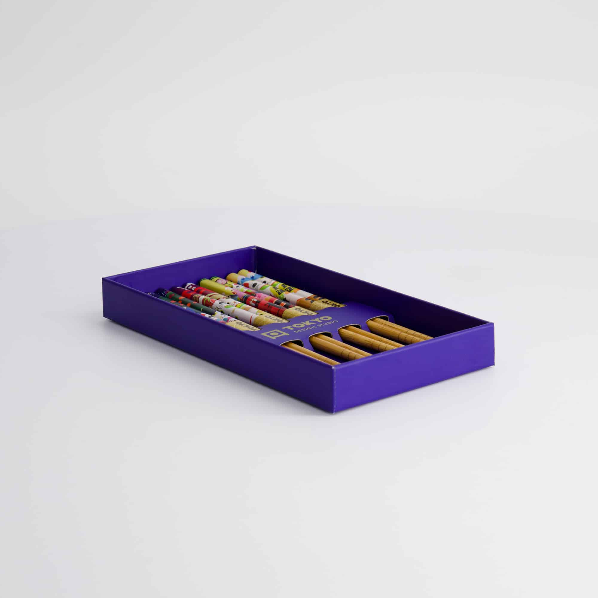 Tokyo Design Studio - Children Chopstick Giftset/5 - Lucky Cats & Koinobori - Image 5