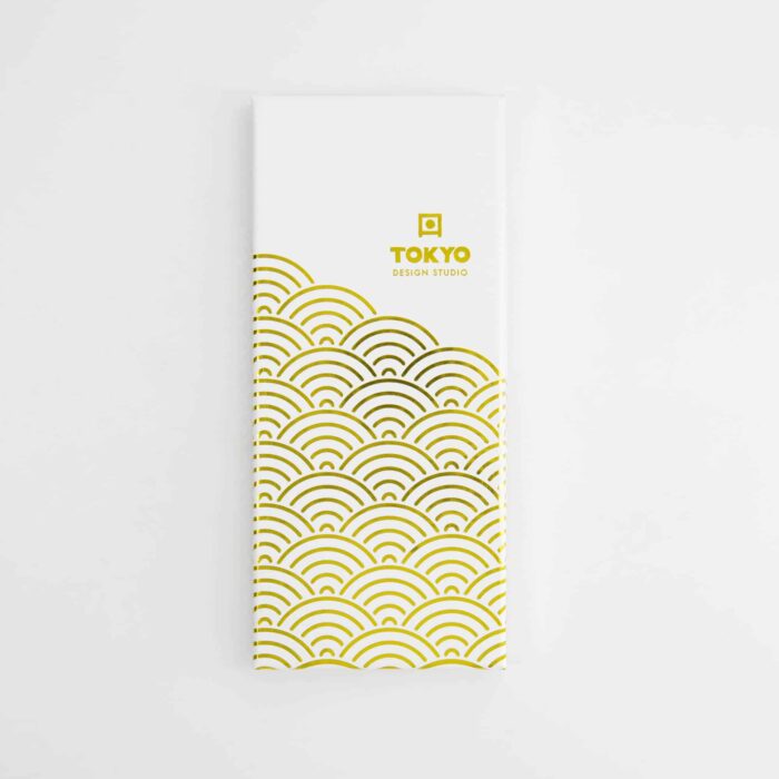Tokyo Design Studio – Chopsticks Giftset – Set of Five – Gold Wave - Image 3