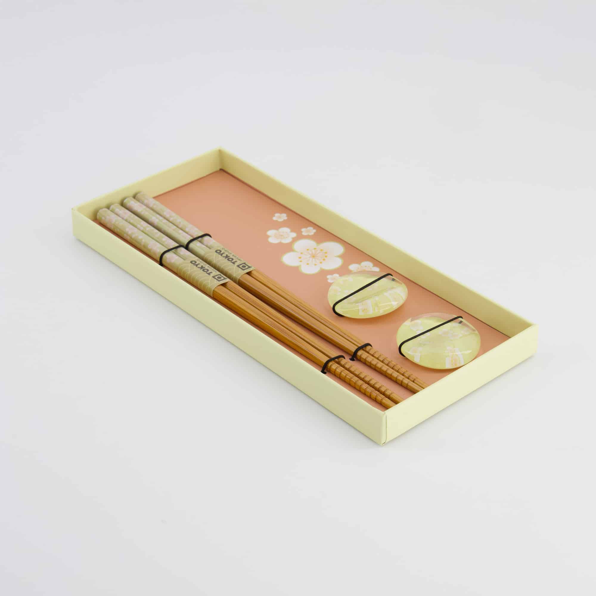 Tokyo Design Studio - Chopstick Giftset - Pink Flower - 4-Piece Set - Image 4