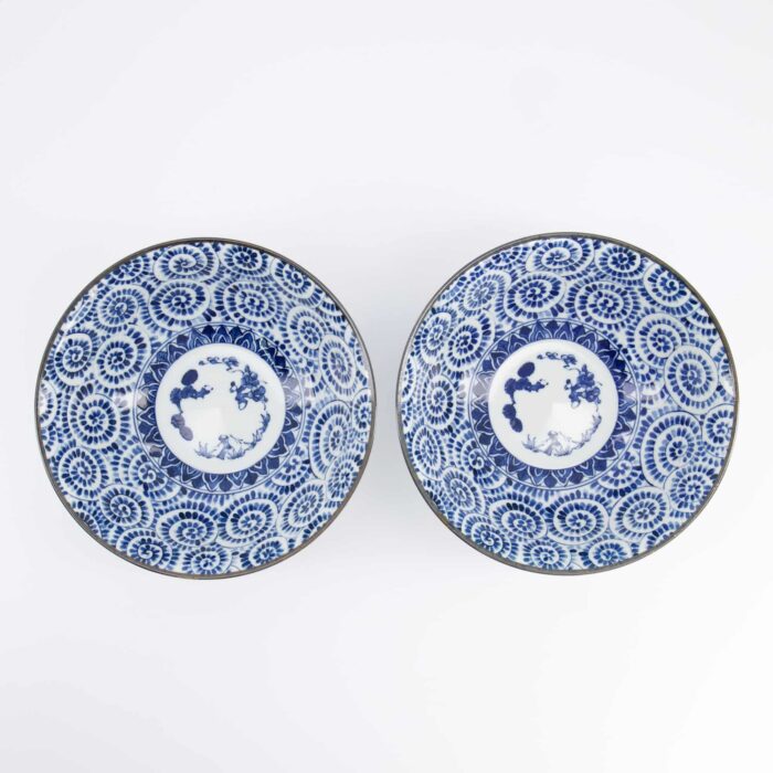 Tokyo Design Studio – Ramen Bowl Set – Blue – Noodle Bowls – Gift Box Included – 19x7.5cm – 1100ml - Image 3