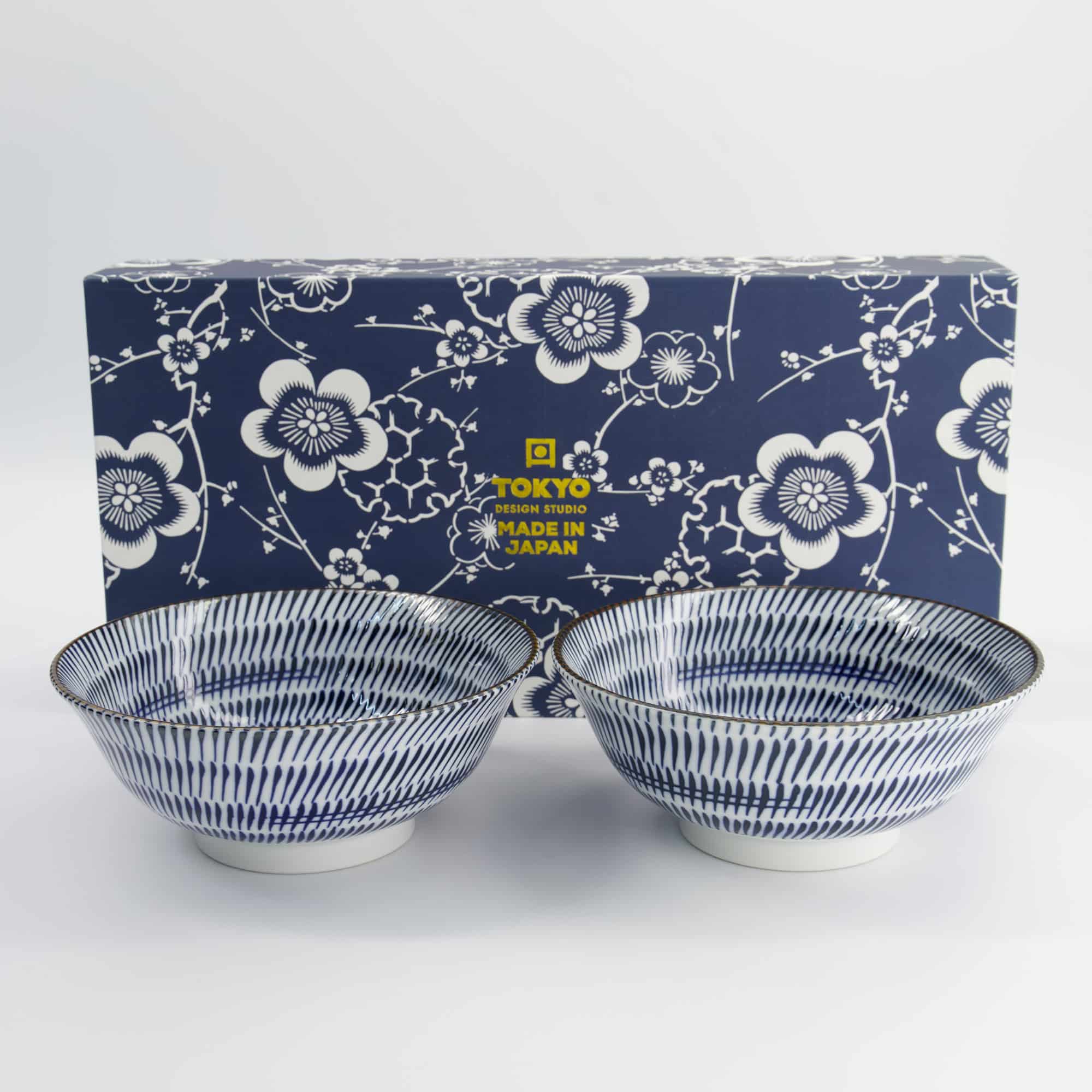 Tokyo Design Studio – Ramen Bowl Set – Kanna – Noodle Bowls – Gift Box Included – 19x7.5cm – 1100ml - Image 4