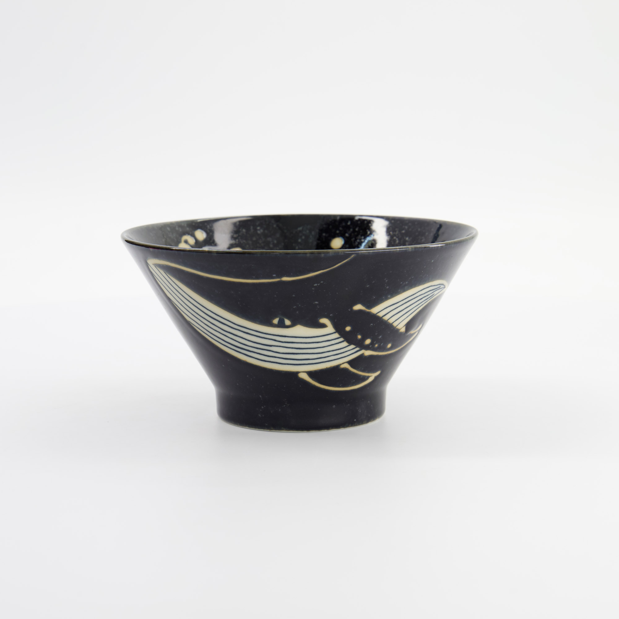 Tokyo Design Studio - Kawaii - Bowl - Black Whale - 16x8.5 cm - Image 2