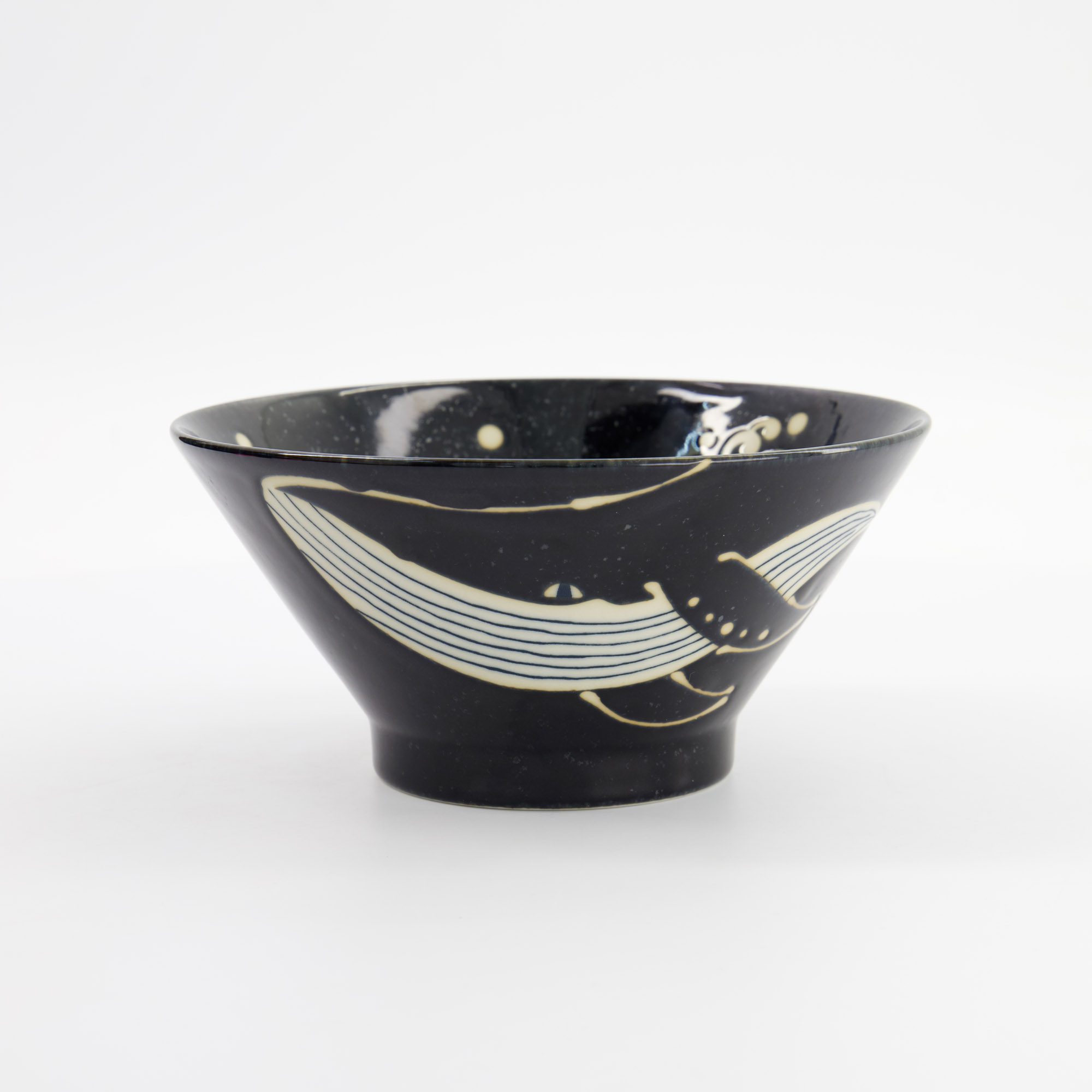 Tokyo Design Studio - Kawaii - Bowl - Black Whale - 18.5x9cm - Image 3