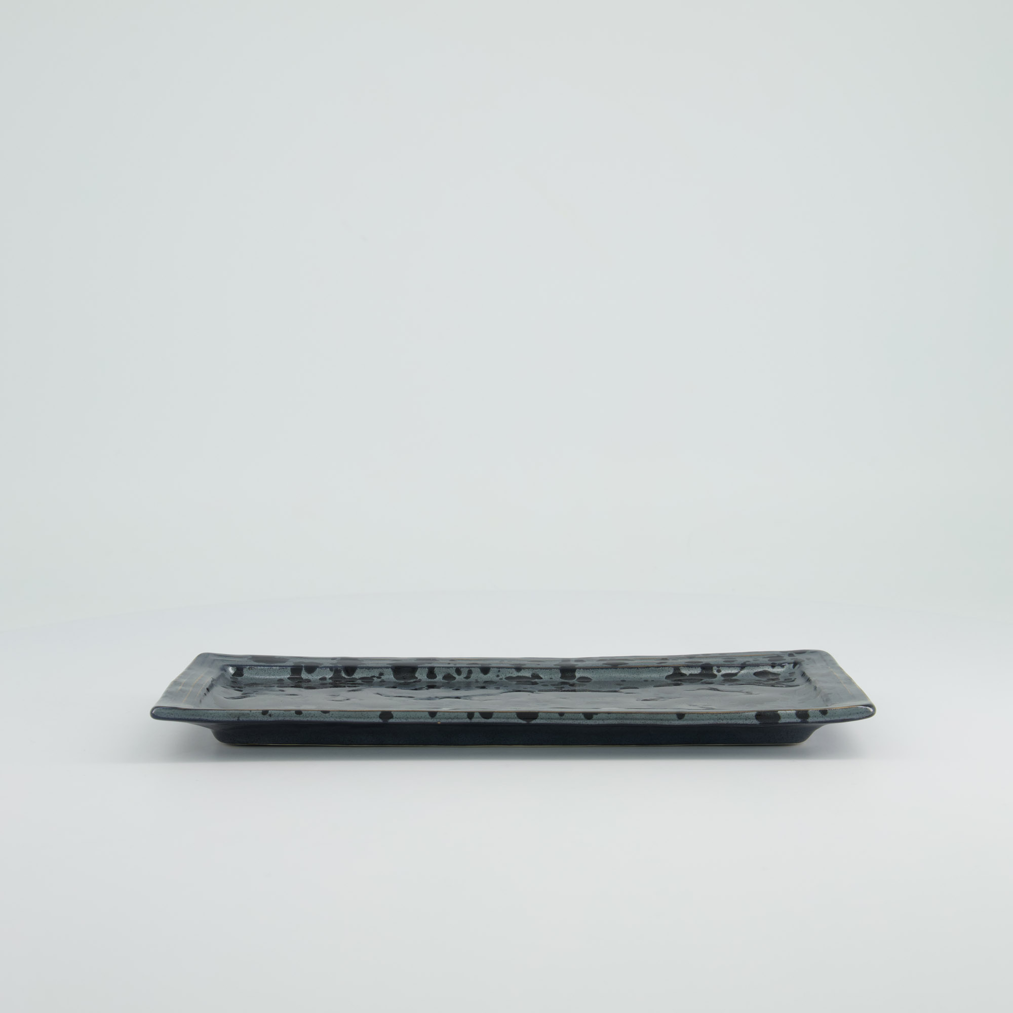 Tokyo Design Studio - Craft Ginsai Rectangular Plate - 29.8x12.4cm - Black - Image 4