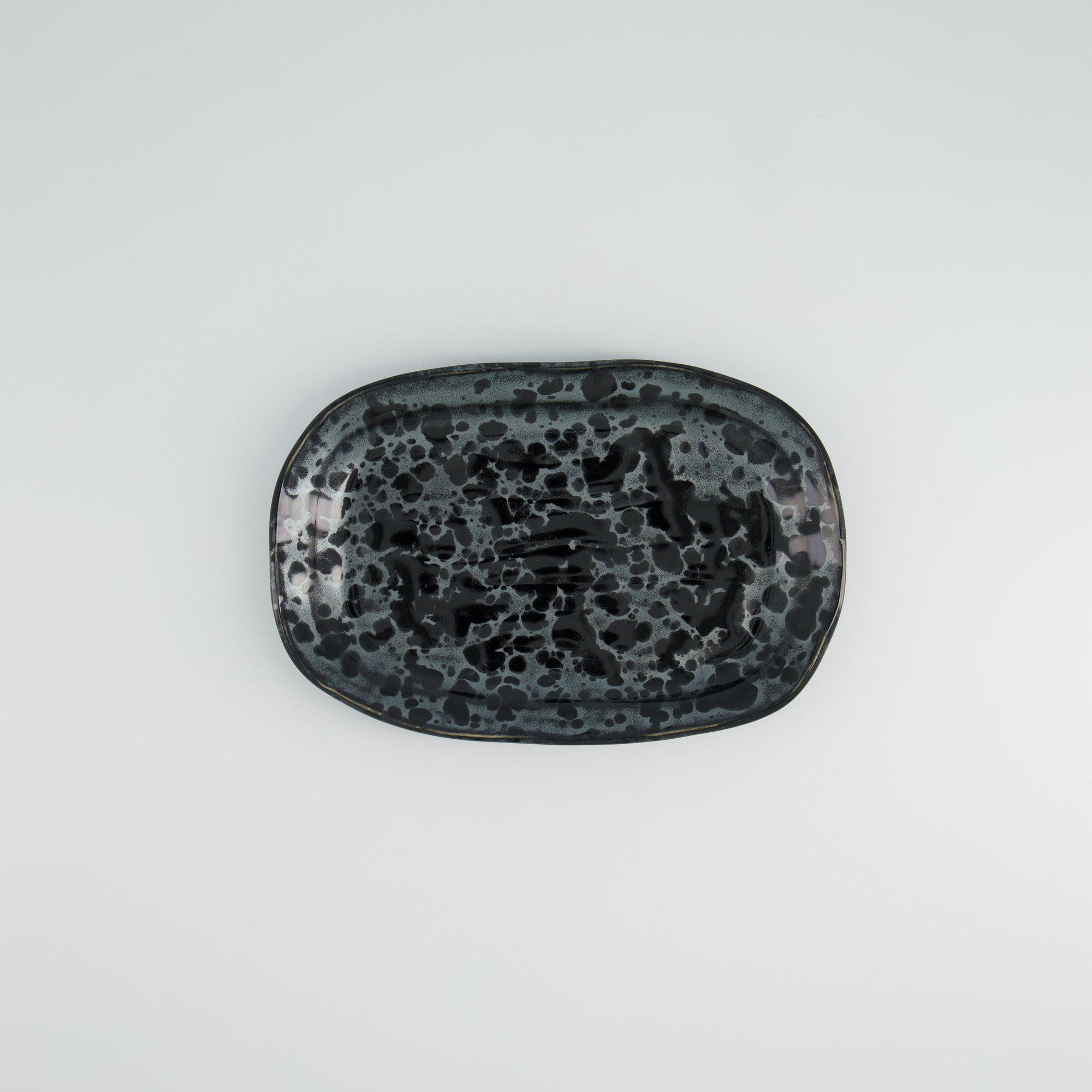 Tokyo Design Studio - Craft Ginsai - Oval Plate - 25.8x16.7cm - Black - Image 4