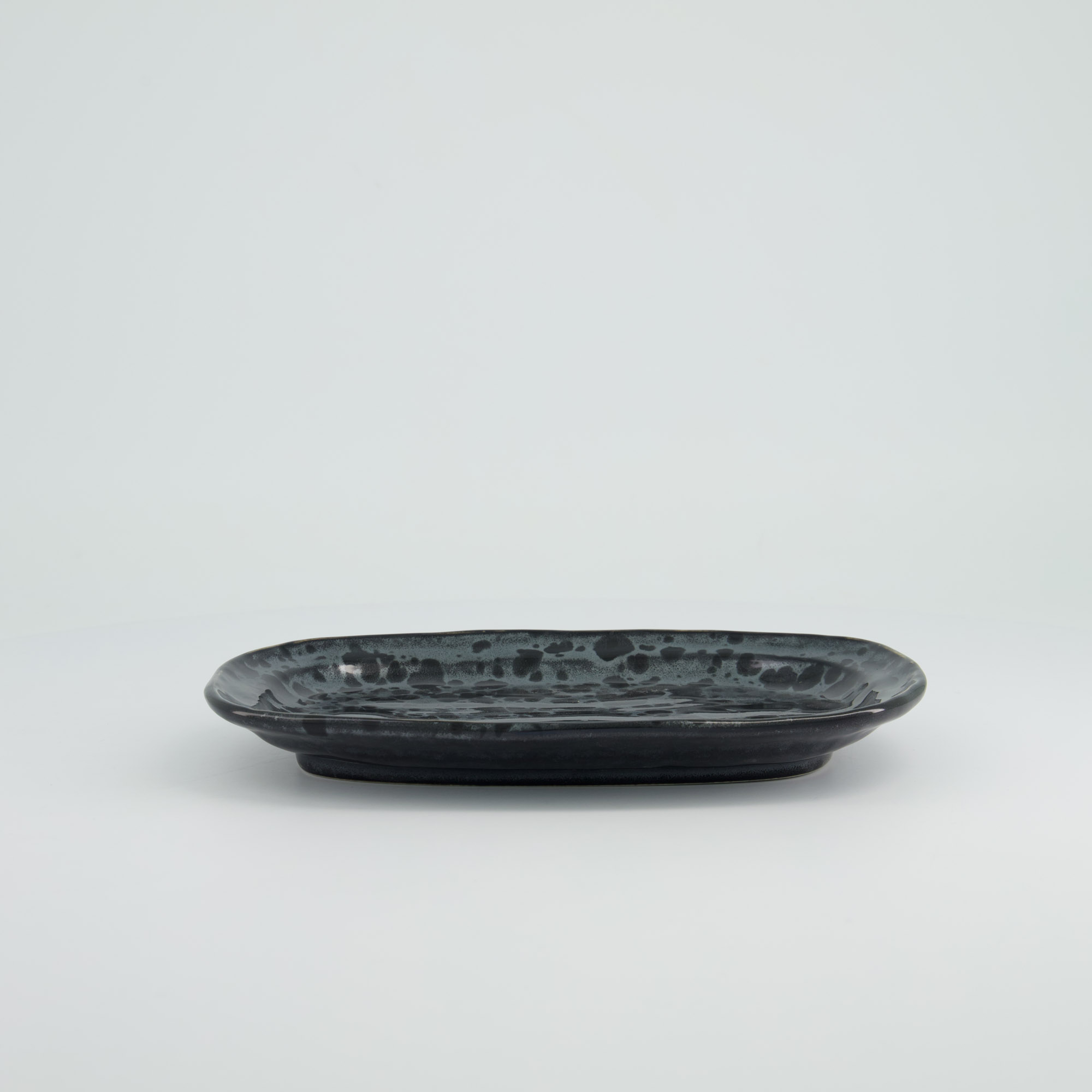 Tokyo Design Studio - Craft Ginsai - Oval Plate - 25.8x16.7cm - Black - Image 2