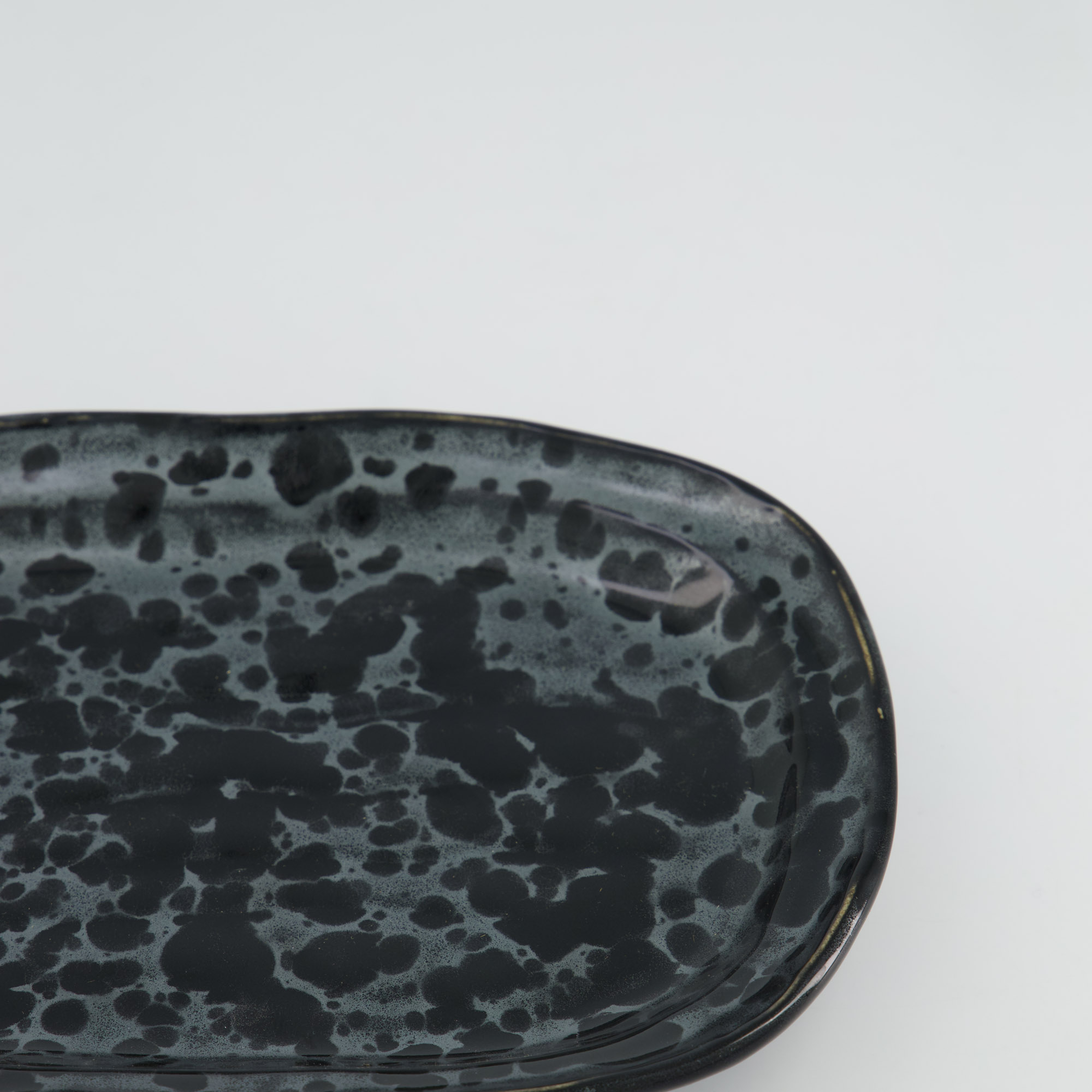 Tokyo Design Studio - Craft Ginsai - Oval Plate - 25.8x16.7cm - Black - Image 3