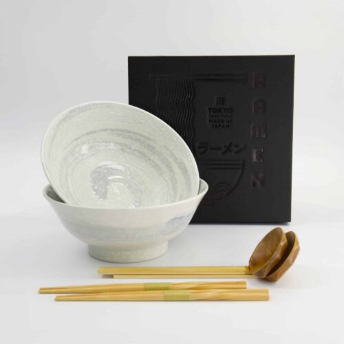 Tokyo Design Studio – Hayase – 6-delige Ramen Geschenkset – 21,5x9 cm – 1300 ml – Wit