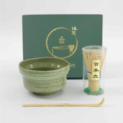 Tokyo Design Studio - Matcha Geschenkset - Yomogi Groen - 12,5x7,2cm - 3 Stuks