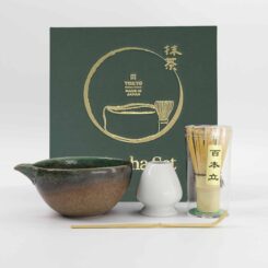 Tokyo Design Studio - Matcha Geschenkset - Hisui Groen - 14.5x6.5cm - 4 Stuks