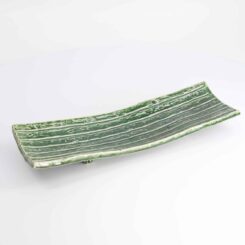 Tokyo Design Studio - Mino Craft Rechthoekig Bord - 31x10.2x4.5cm - Groen