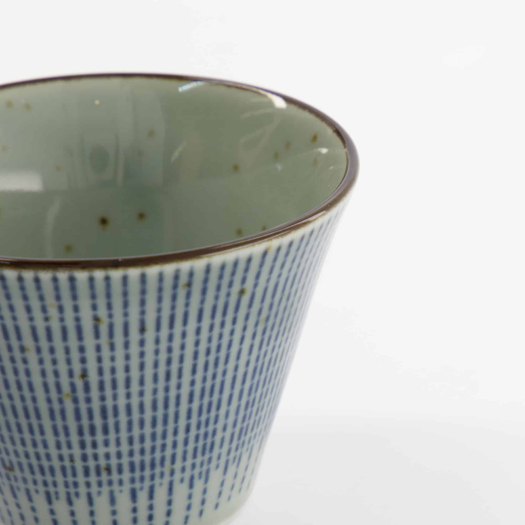 Tokyo Design Studio - Mashiko Cup - Tokusa - 7.5x5.3cm - Blue - Image 2