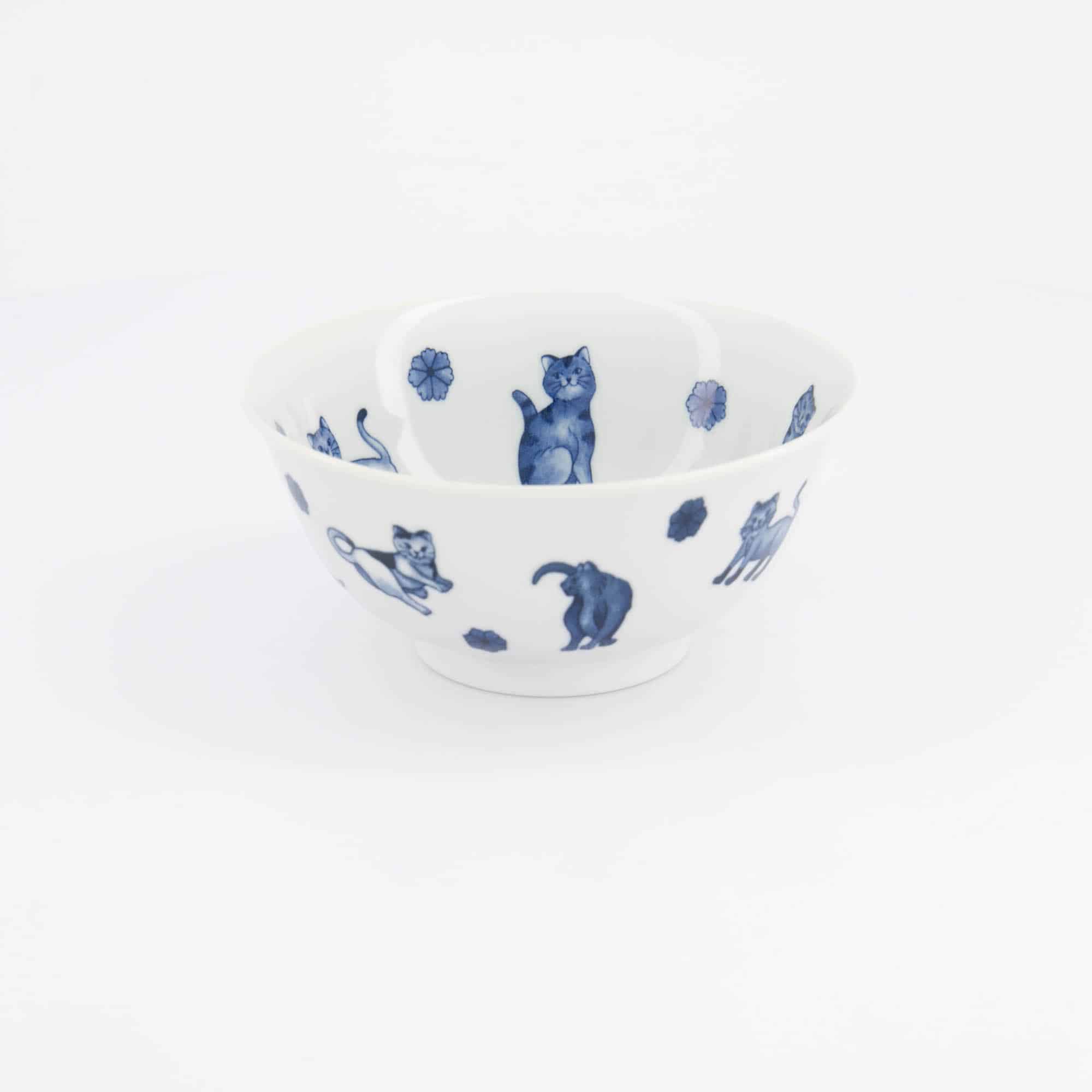 Tokyo Design Studio - Kawaii - Hananeko - Cat - Tayo - Bowl – 15 x 7 cm – Blue