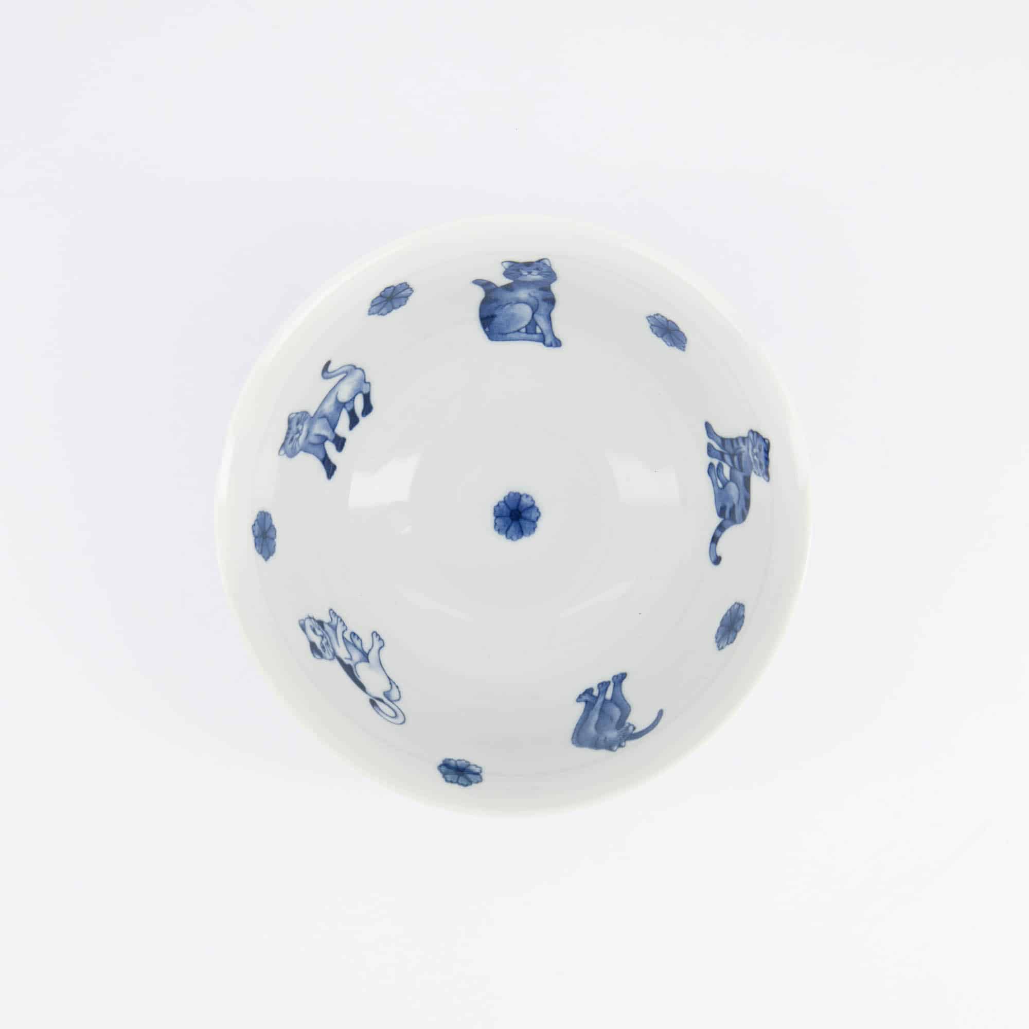 Tokyo Design Studio - Kawaii - Hananeko - Cat - Tayo - Bowl – 15 x 7 cm – Blue - Image 3