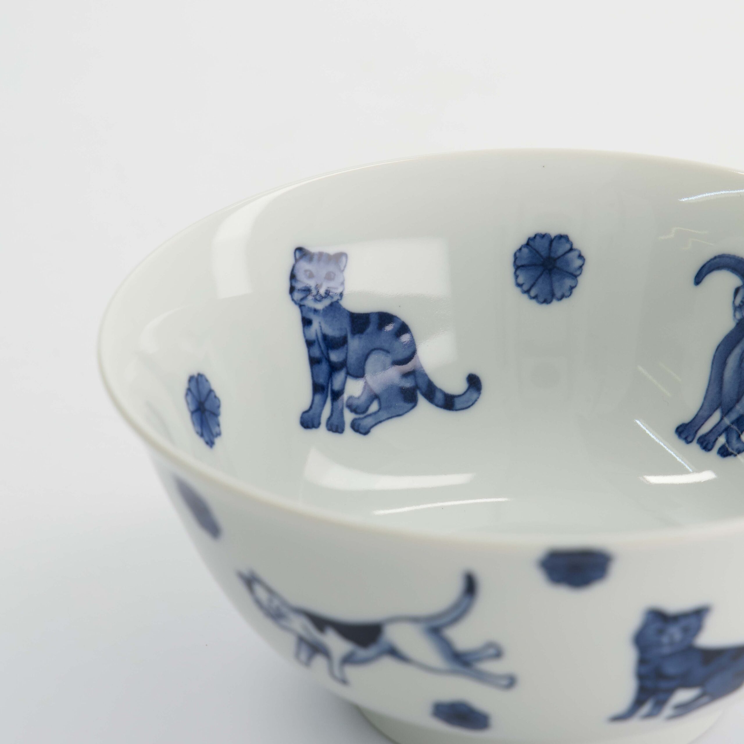 Tokyo Design Studio - Kawaii - Hananeko - Cat - Tayo - Bowl – 15 x 7 cm – Blue - Image 5