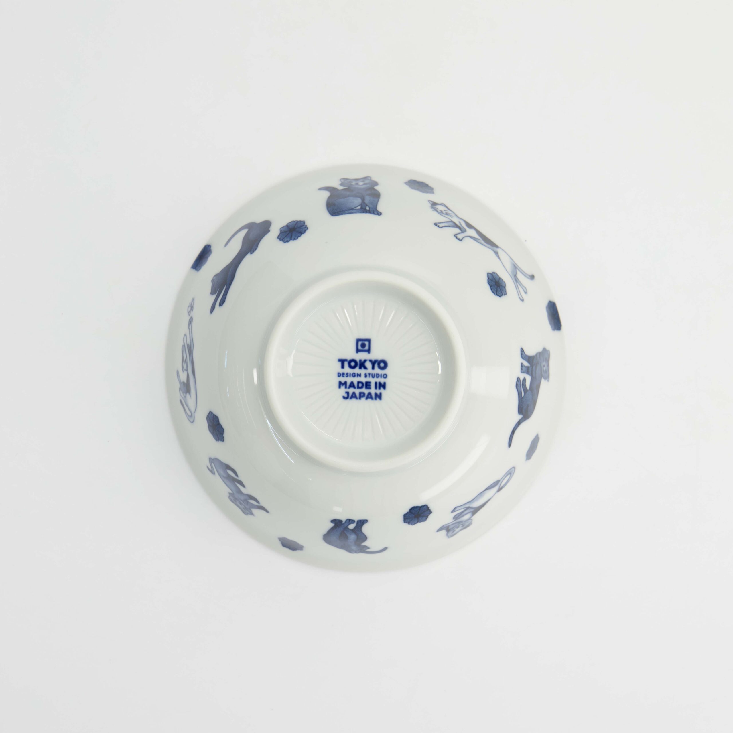 Tokyo Design Studio - Kawaii - Hananeko - Cat - Tayo - Bowl – 15 x 7 cm – Blue - Image 4