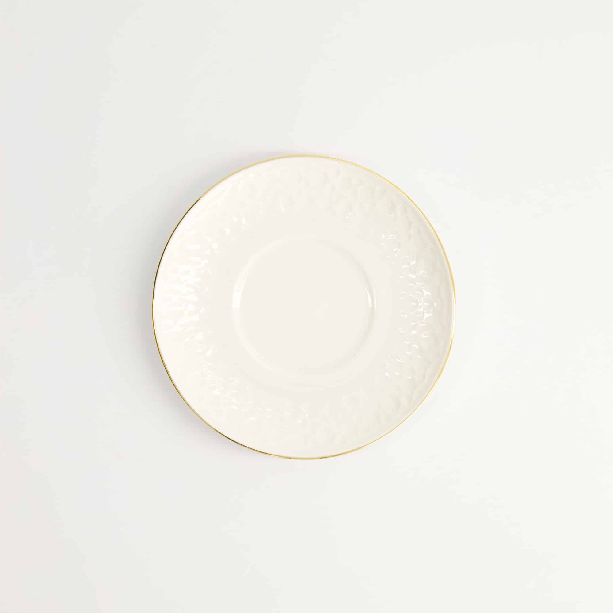 Tokyo Design Studio - Nippon White Gold Rim Saucer for Straight Cup Stripe - 12 cm - Image 4