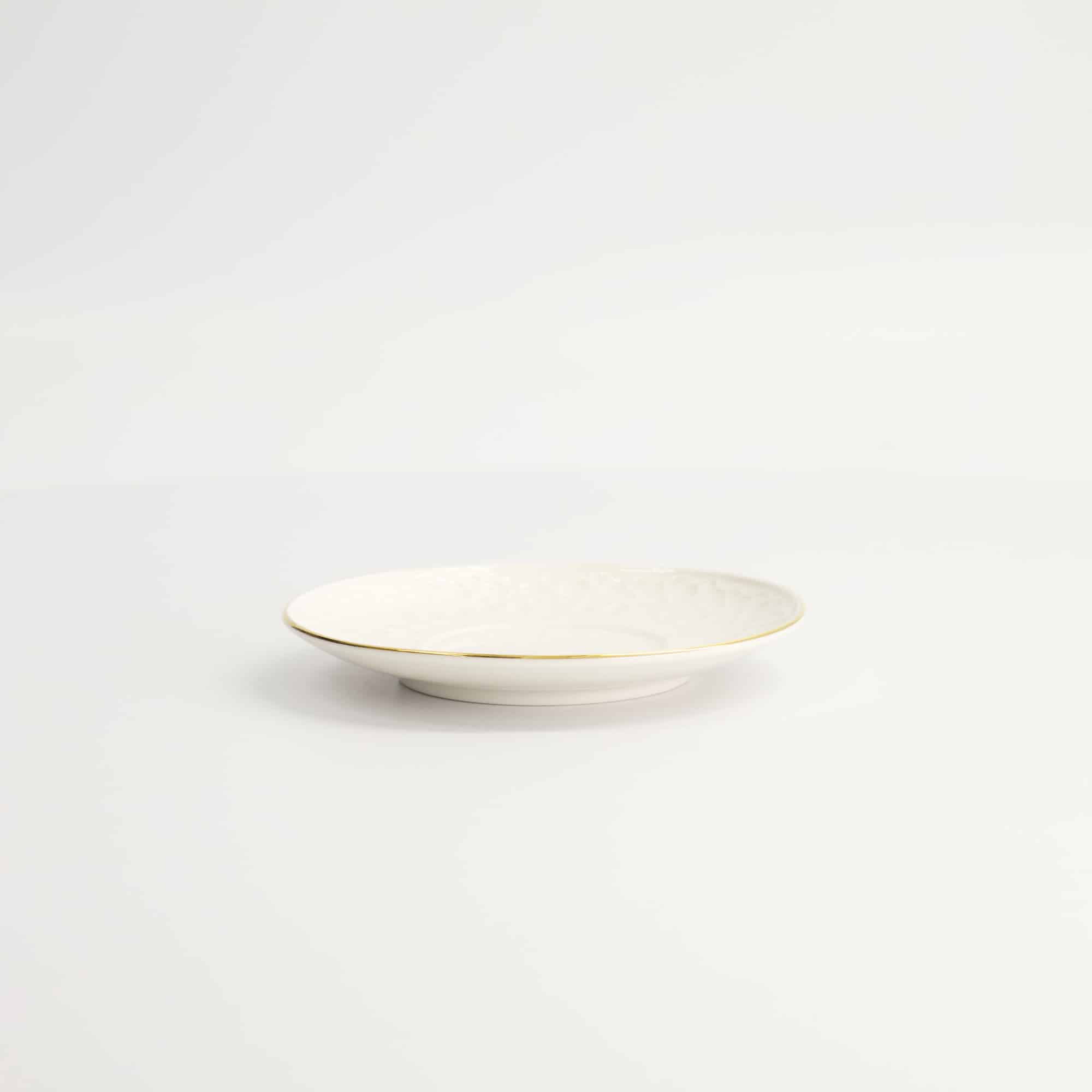 Tokyo Design Studio - Nippon White Gold Rim Saucer for Straight Cup Stripe - 12 cm - Image 3