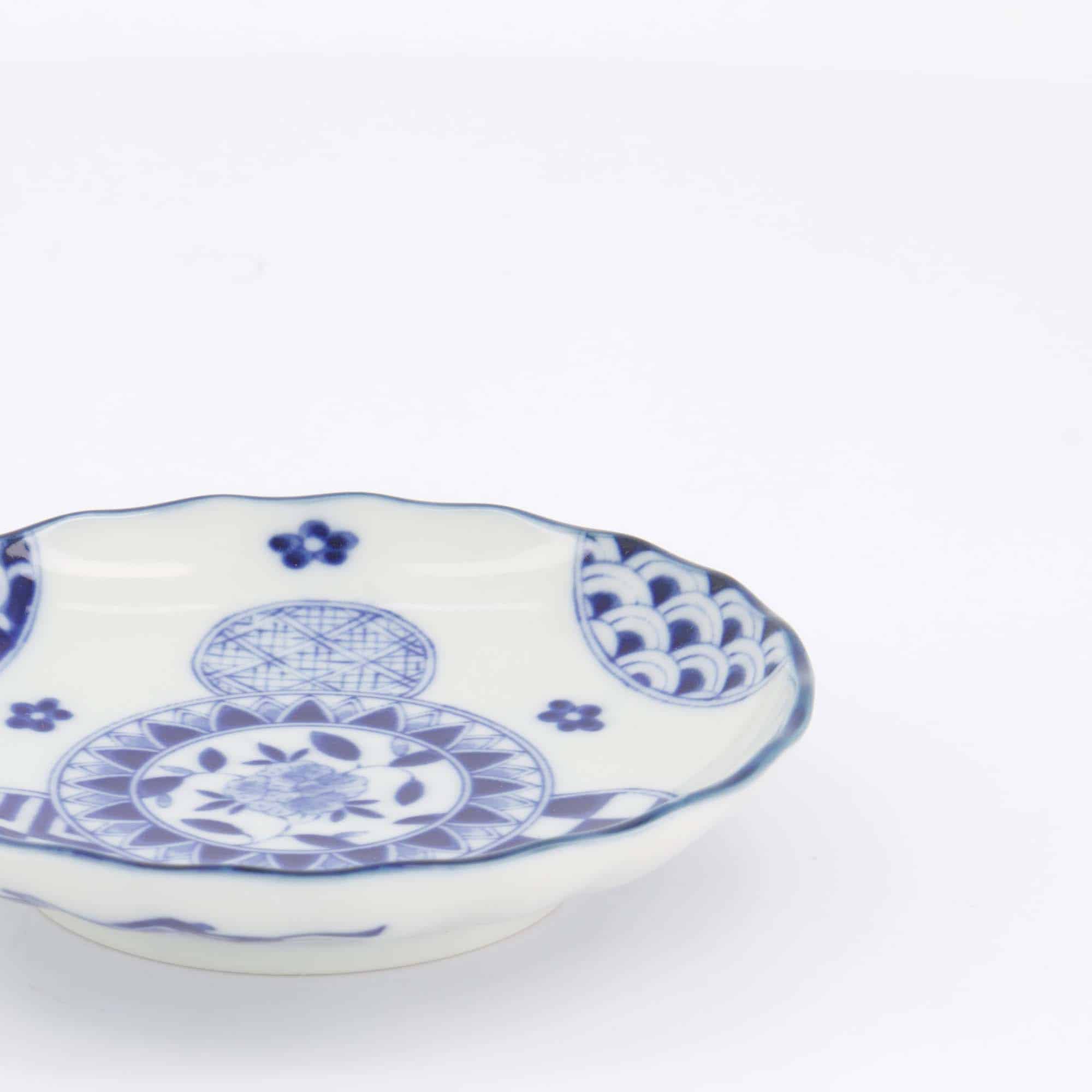 Tokyo Design Studio - Yamahida - Blue - Plate - Ai - Marumon – 12.2 x 2.7 cm - Image 2